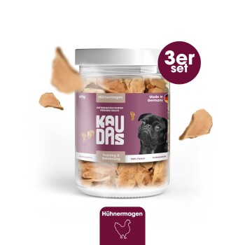 KAUDAS HühnermagenPur Natursnack 3x60g