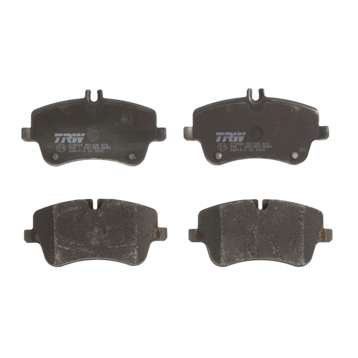 TRW Bremsbelagsatz GDB1413 Bremsbeläge,Bremsklötze MERCEDES-BENZ,C-Klasse Limousine (W203),C-Klasse T-modell (S203),CLK (C209)