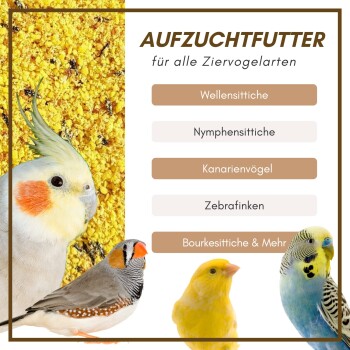 Optimax - Aufzuchtfutter & Konditionsfutter für Vögel 1 kg