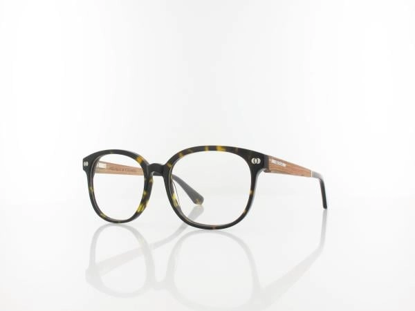 WOOD FELLAS Rosenberg 10945 zebrano, inkl. Gläser, Cat Eye Brille, Damen