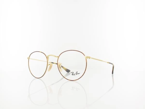 Ray-Ban ROUND METAL RX 3447V 2945 L, inkl. Gläser, Runde Brille, Unisex