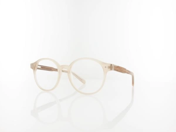 WOOD FELLAS Solln 10935 walnut/gold, inkl. Gläser, Runde Brille, Unisex