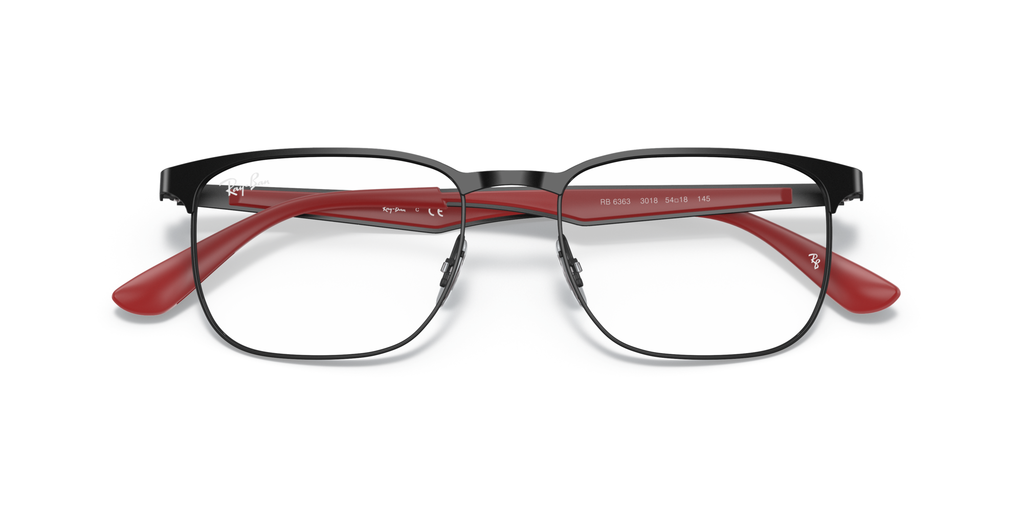 Ray-Ban RX 6363 3018, inkl. Gläser, Quadratische Brille, Unisex