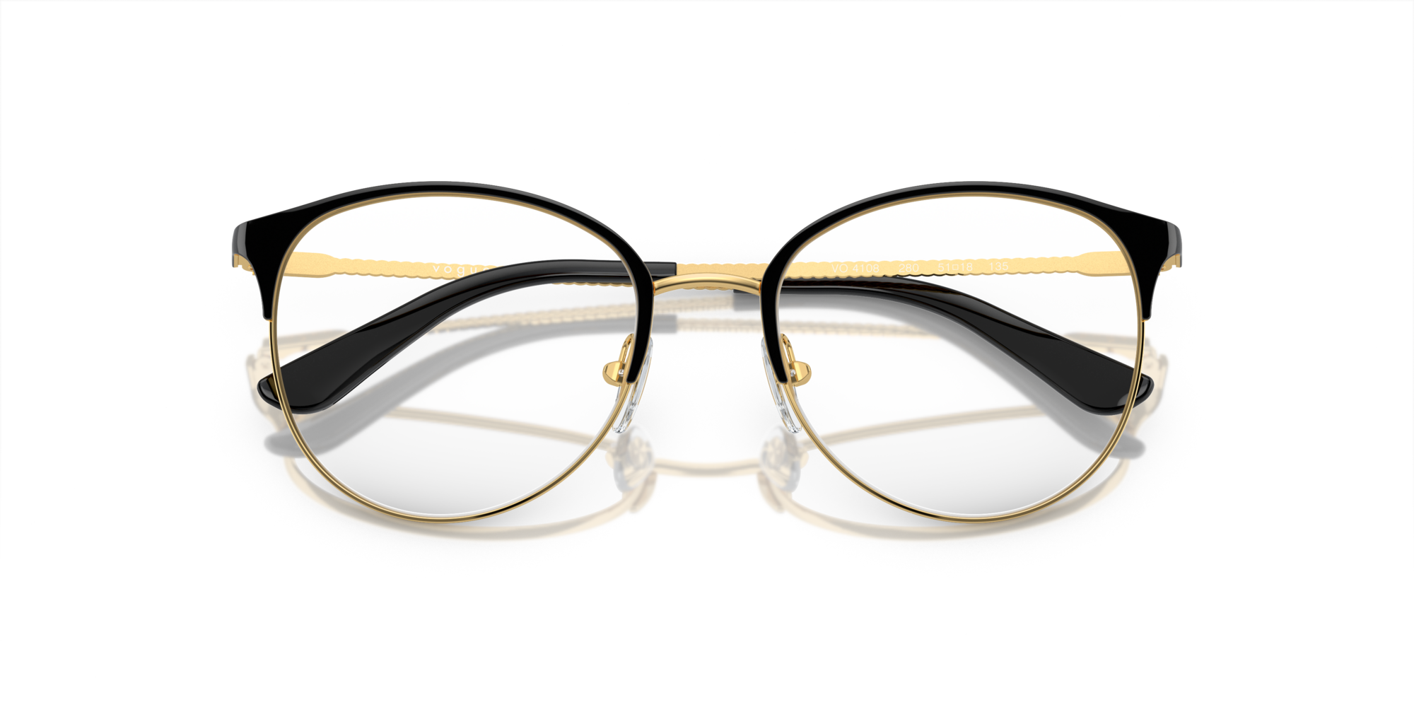 VOGUE Eyewear VO 4108 280, inkl. Gläser, Cat Eye Brille, Damen