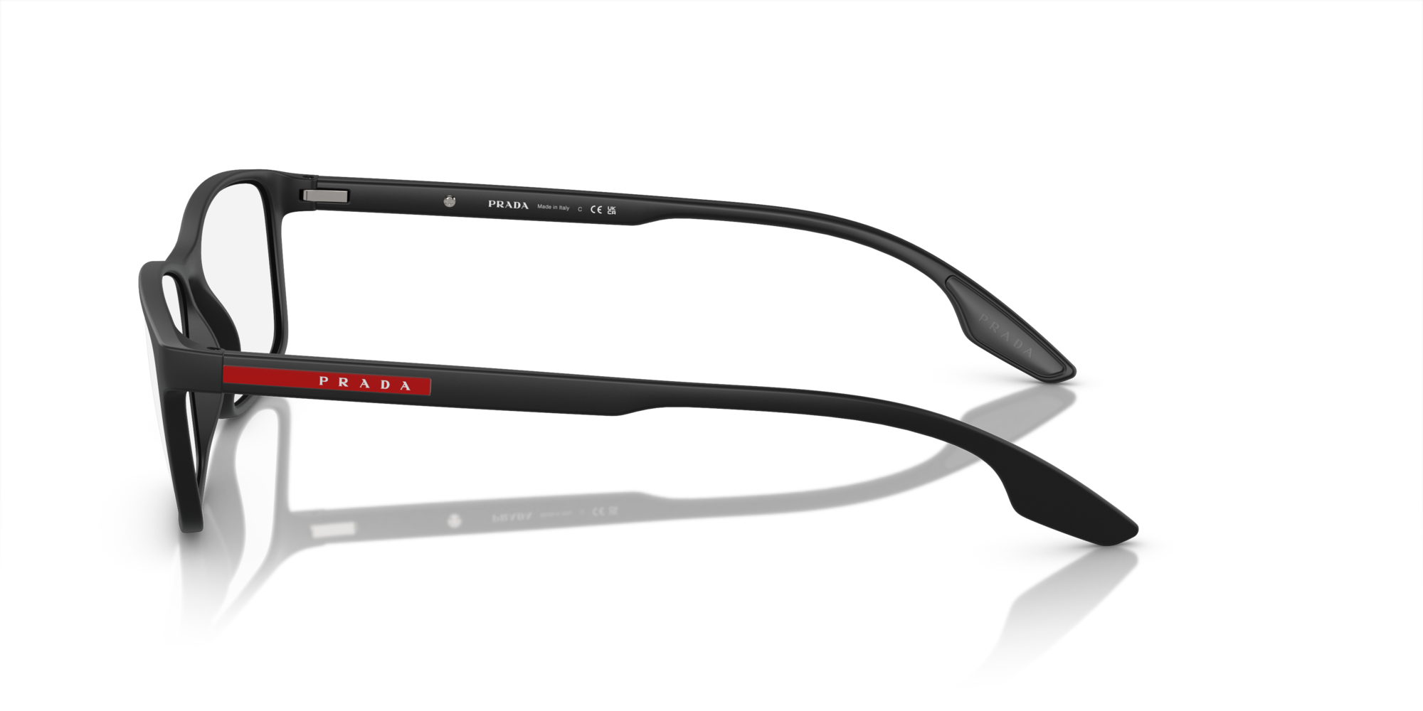 Prada Linea Rossa PS 04MV 1BO1O1, inkl. Gläser, Rechteckige Brille, Herren