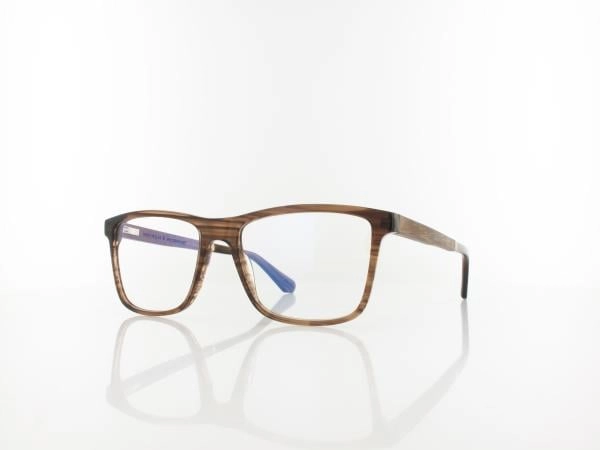WOOD FELLAS WILDENWART 11003 6297, inkl. Gläser, Quadratische Brille, Herren