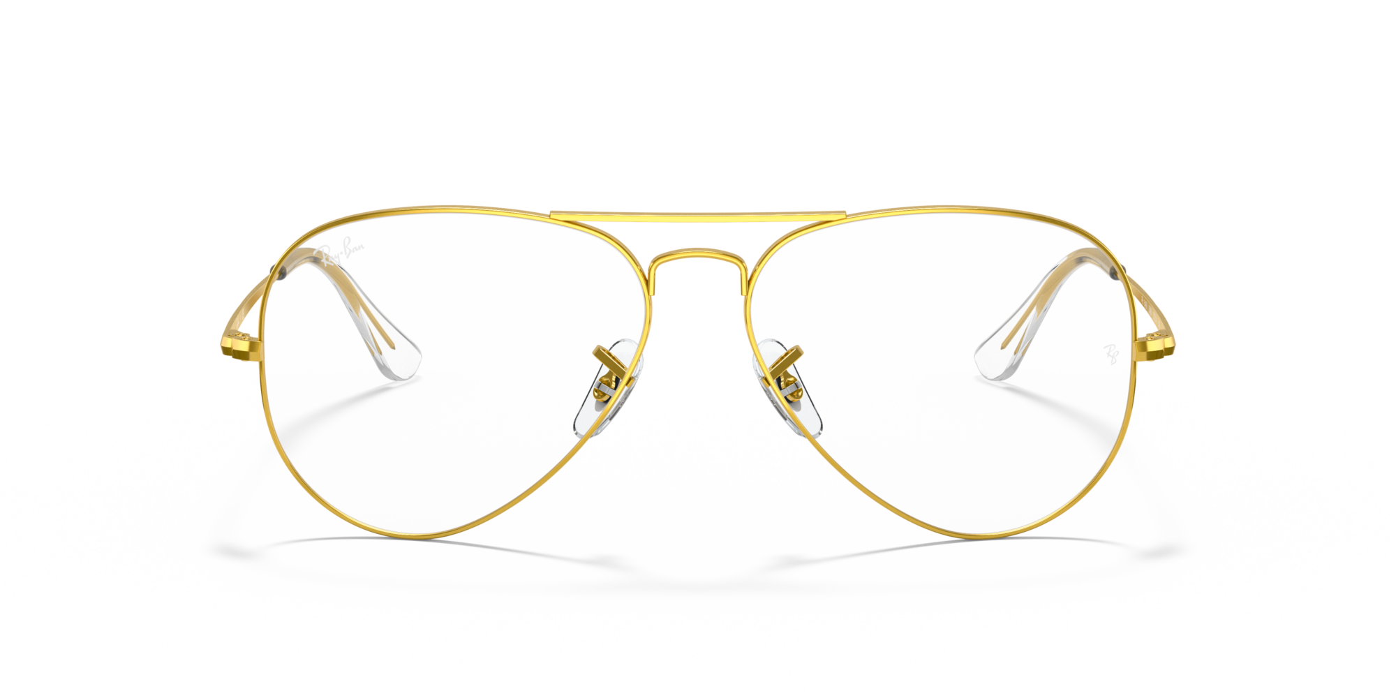 Ray-Ban Aviator RX 6489 3086, inkl. Gläser, Aviator Brille, Unisex