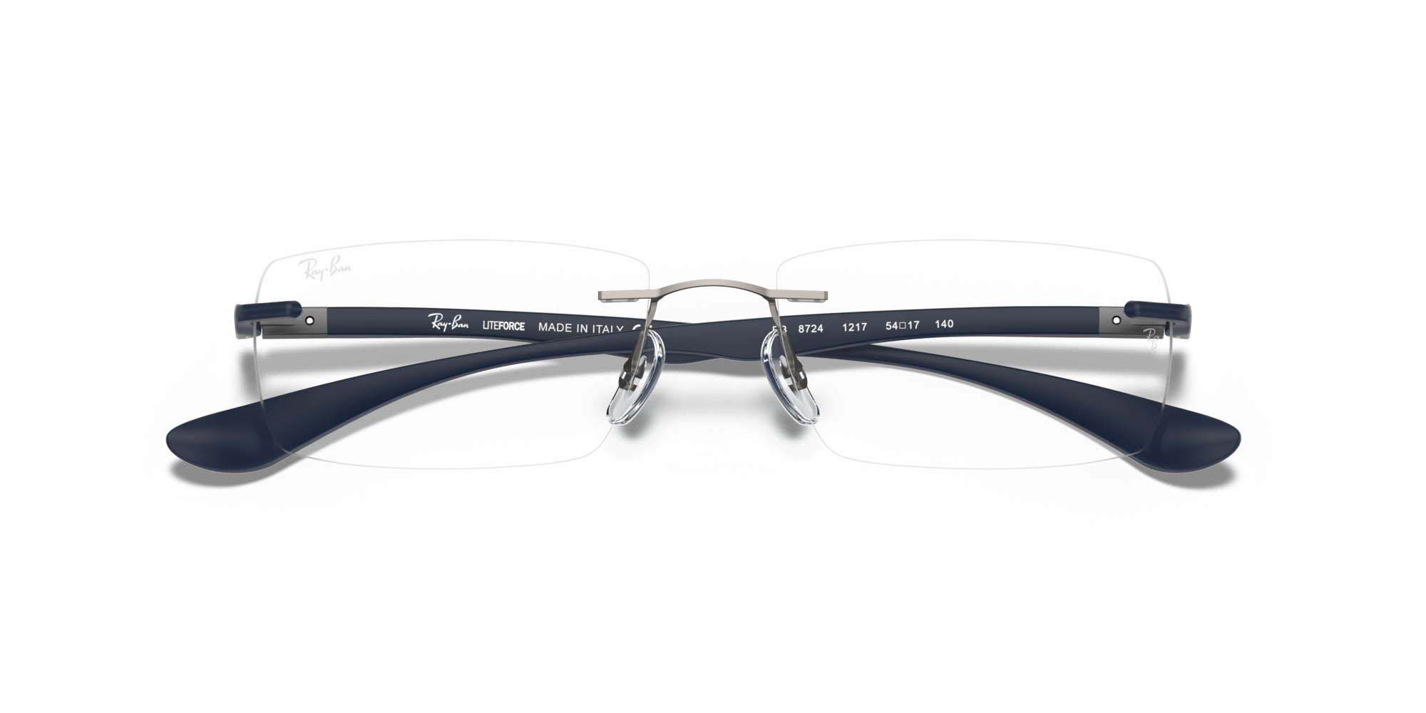 Ray-Ban RX 8724 1217, inkl. Gläser, Rechteckige Brille, Unisex