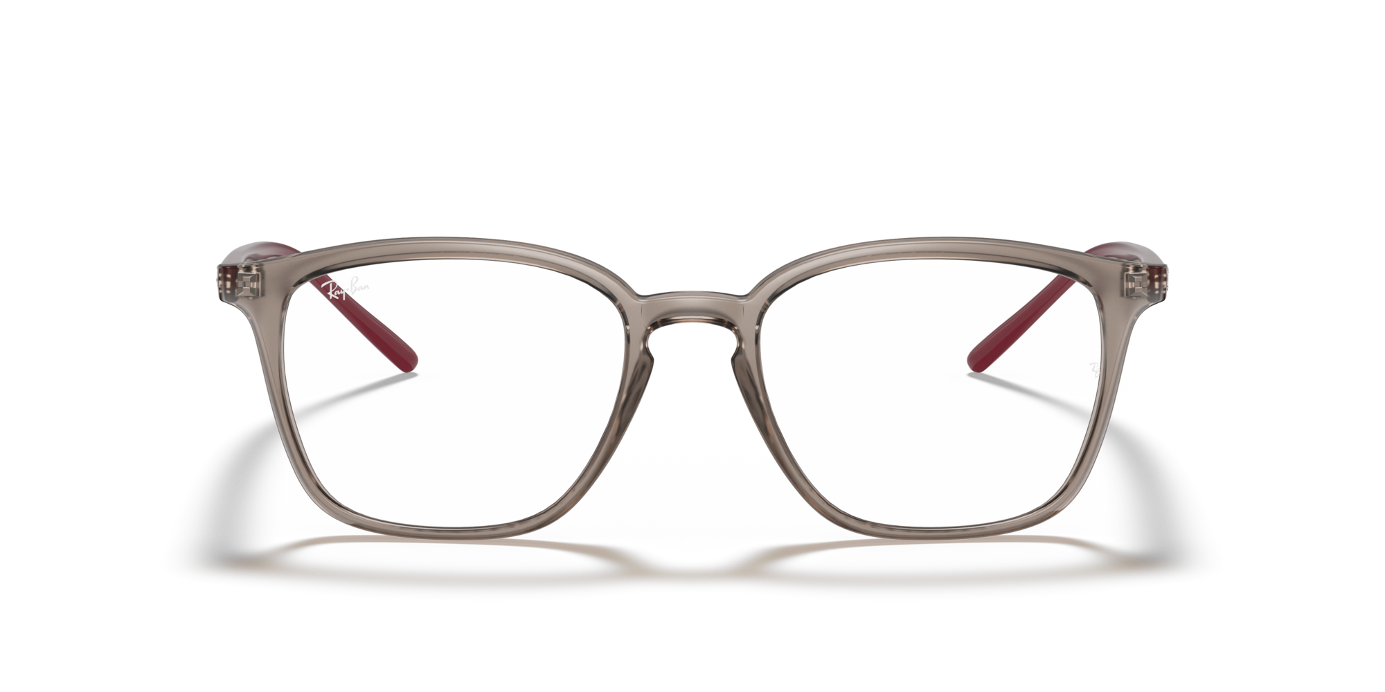 Ray-Ban RX 7185 8083, inkl. Gläser, Quadratische Brille, Unisex