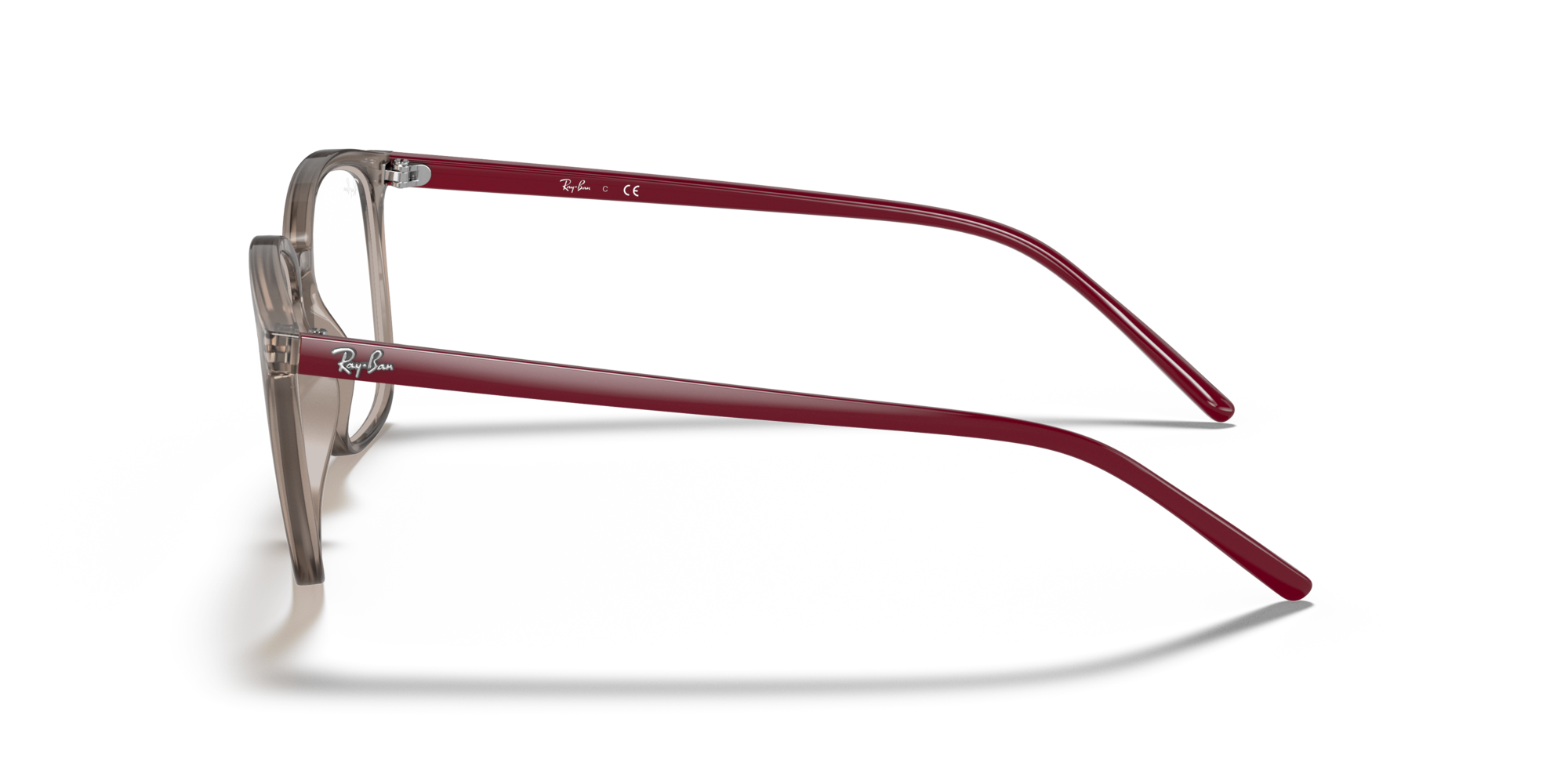 Ray-Ban RX 7185 8083, inkl. Gläser, Quadratische Brille, Unisex