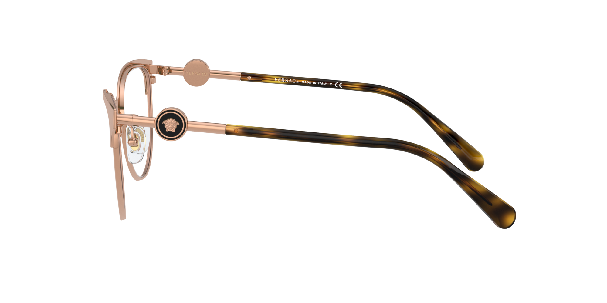 Versace VE 1271 1412, inkl. Gläser, Cat Eye Brille, Damen