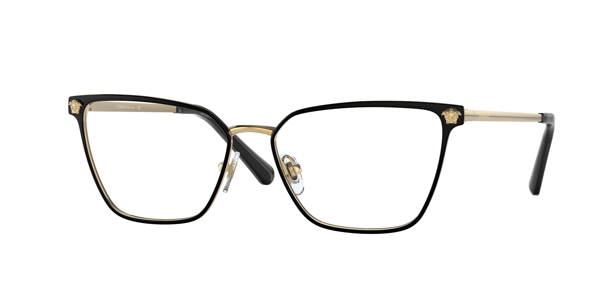 Versace VE 1275 1433, inkl. Gläser, Quadratische Brille, Damen