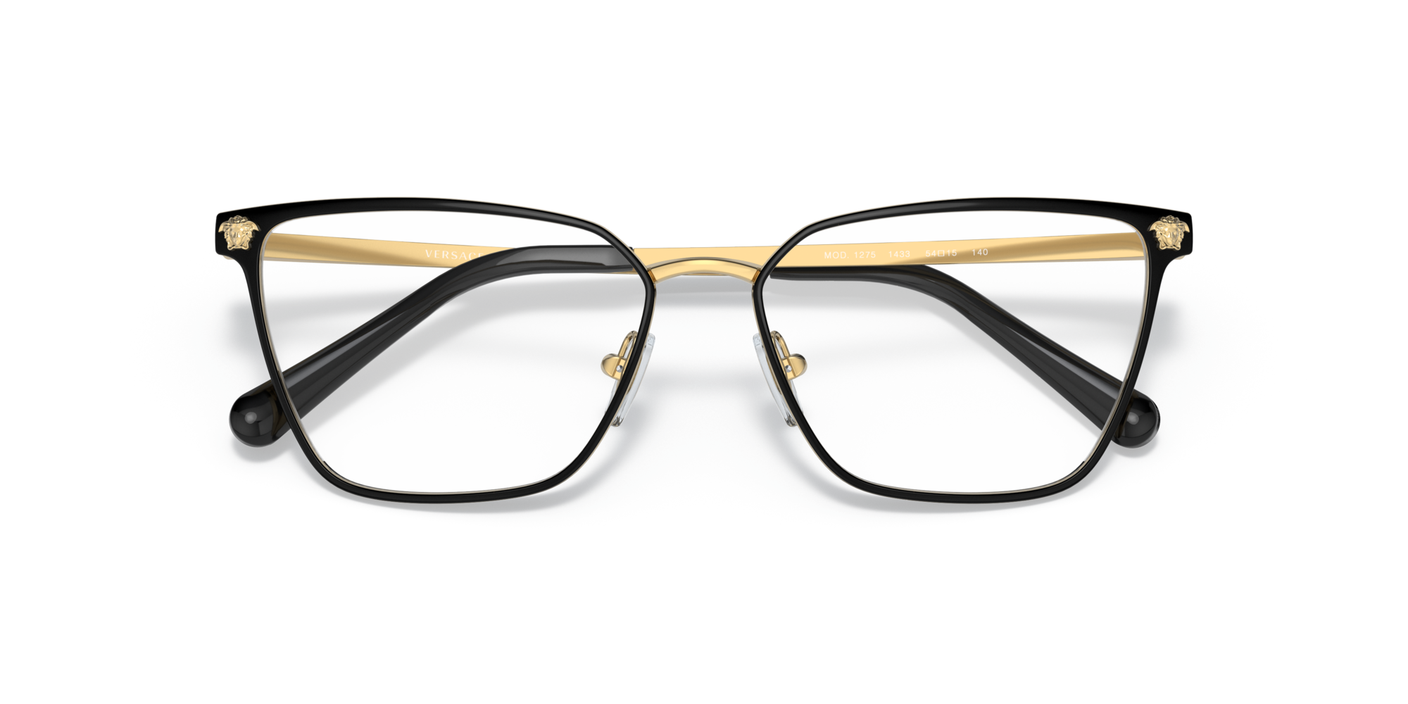 Versace VE 1275 1433, inkl. Gläser, Quadratische Brille, Damen