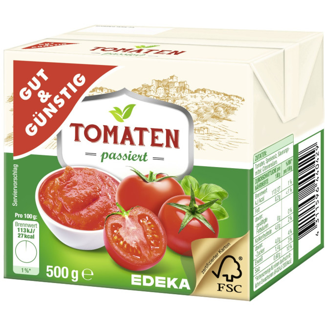 Gut & Günstig Tomaten passiert 500G