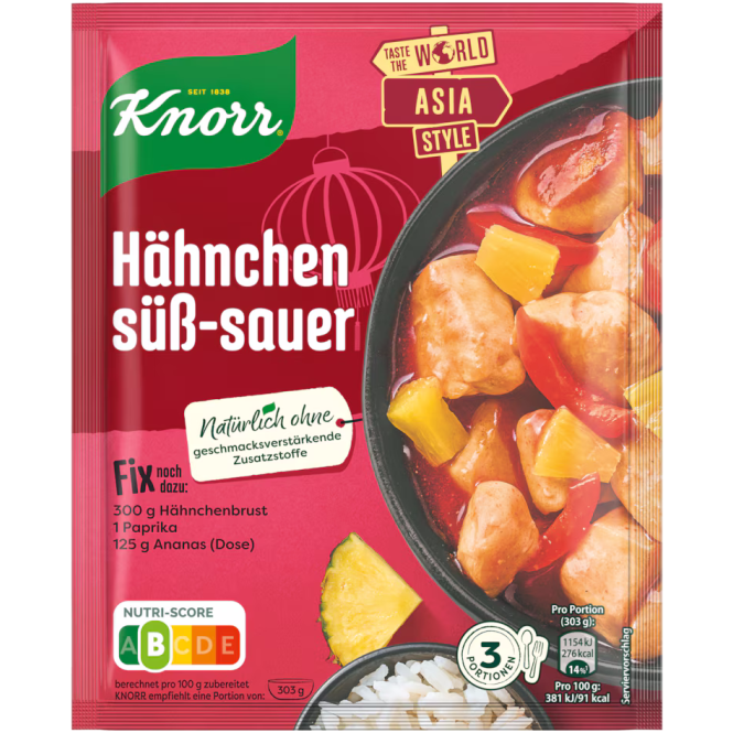 Knorr Fix Hähnchen süß sauer 61G