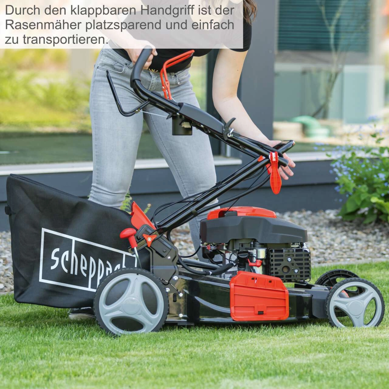 Rasenmäher MS150-46E Scheppach - 3,5PS | 46cm | 55L | Antrieb | E-Start