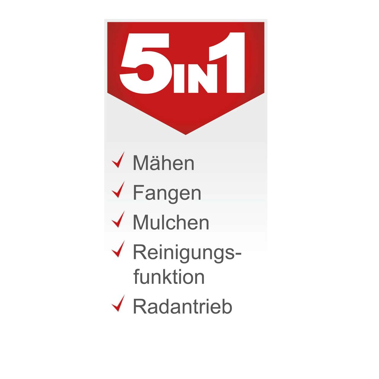 Benzinrasenmäher MS132-42 - 3.4PS Scheppach | 420mm Schnittbreite | Radantrieb | 45L Fangbox