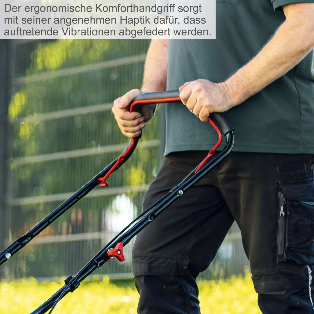 Scheppach MP132-40 Benzin-Rasenmäher - 3,3 PS | 40cm Schnittbreite | 3-fach Verstellung | inkl. ÖL