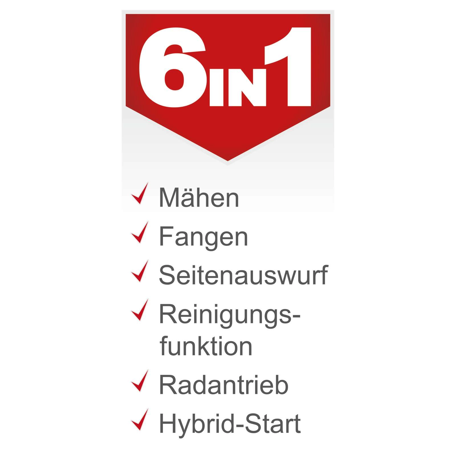 Benzin-Aufsitzrasenmäher MR225-61 Scheppach - 6,0PS | 61cm Schnittbreite | 150L Fangsack | Elektro-Start | 4 Vorwärtsgänge