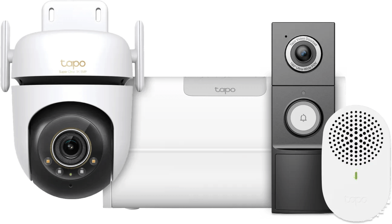 TP-Link Tapo C530WS + H500 Smart HomeBase + D235 Smart Battery & Wired Doorbell