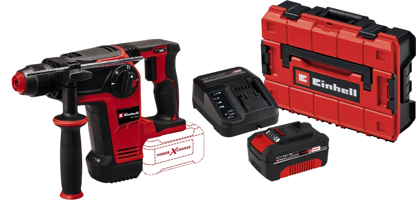 Einhell TP-HD 18/26 Li BL Solo + Einhell 18 V/4,0 Ah Starterset - Power X-Change