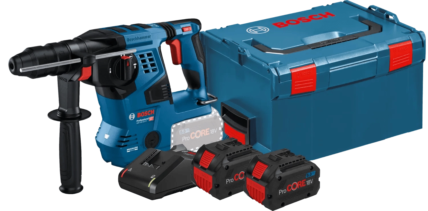 Bosch Professional GBH 18V-22 8,0 Ah ProCORE Akku (2x) Starterset
