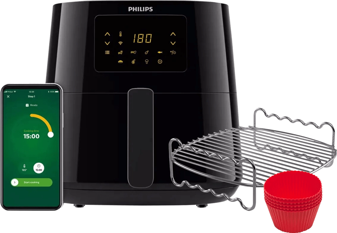 Philips Airfryer XL Connected HD9280/70 + Grillrost