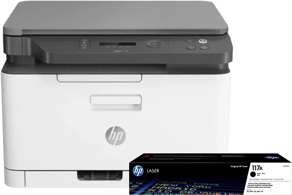 HP Color Laser MFP 178nw + 1 zusätzlicher schwarzer Toner