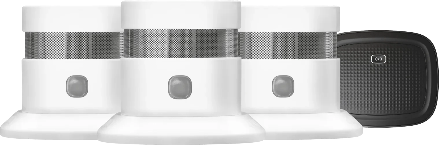 KlikAanKlikUit Rauchmelder ZSDR-850 (3 Jahre) 3er-Pack + Smart Bridge