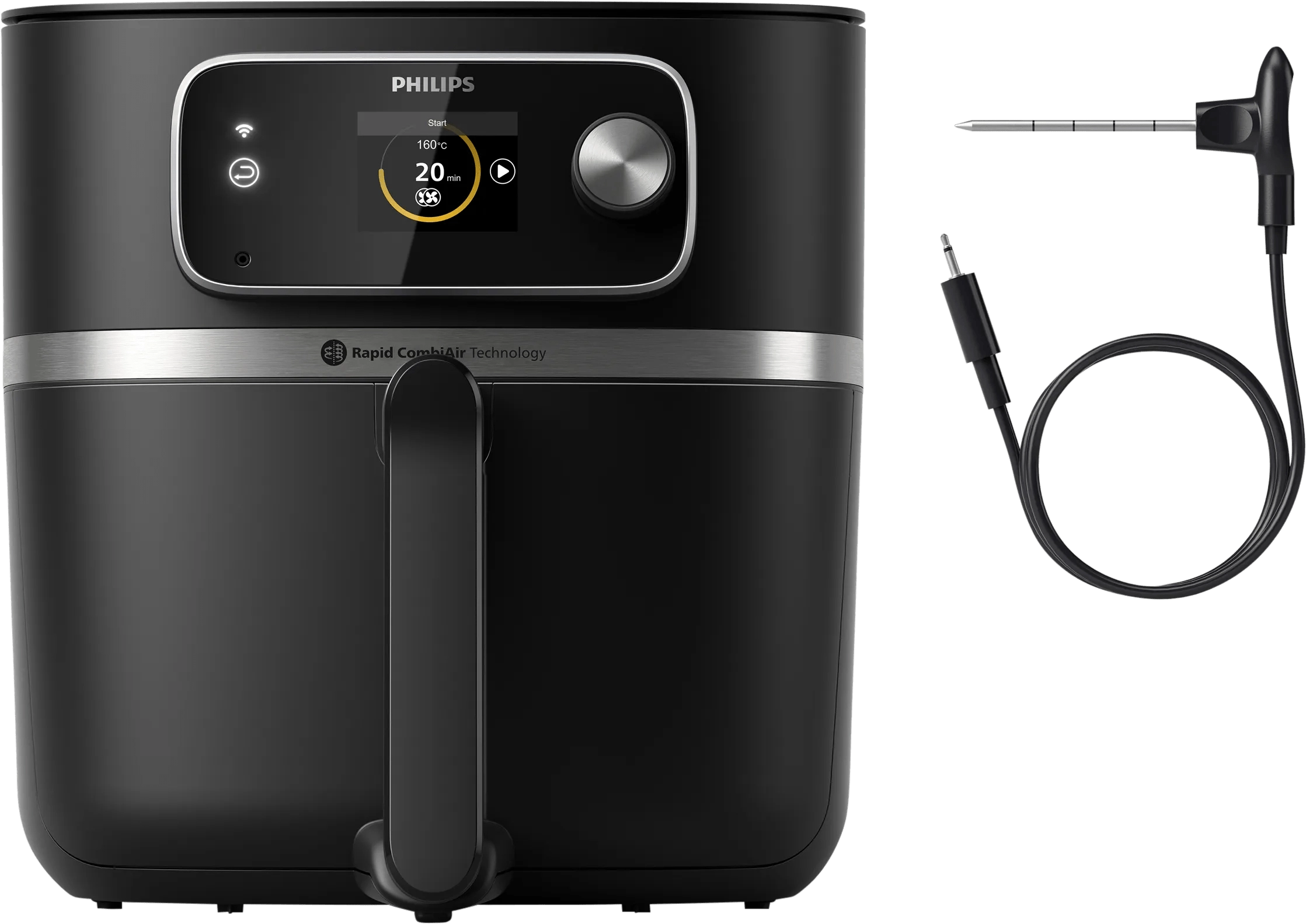 Philips Airfryer XXL Connected HD9880/90 + Lebensmittelthermometer