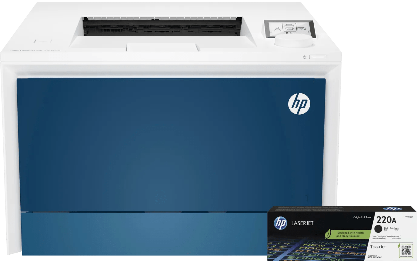 HP Color LaserJet Pro MFP 4202dw + 1 zusätzlicher schwarzer XL-Toner