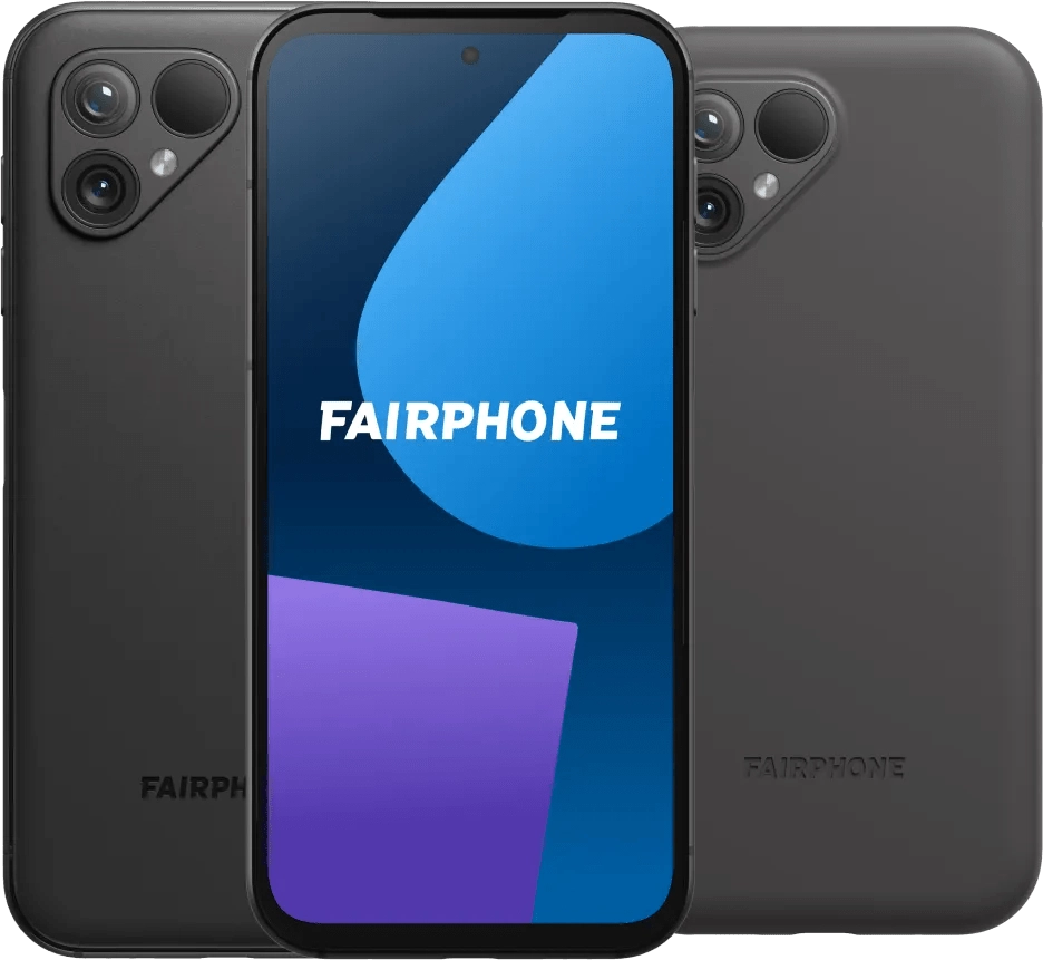 Fairphone 5 256GB Schwarz 5G + Fairphone Protective Backcover Schwarz