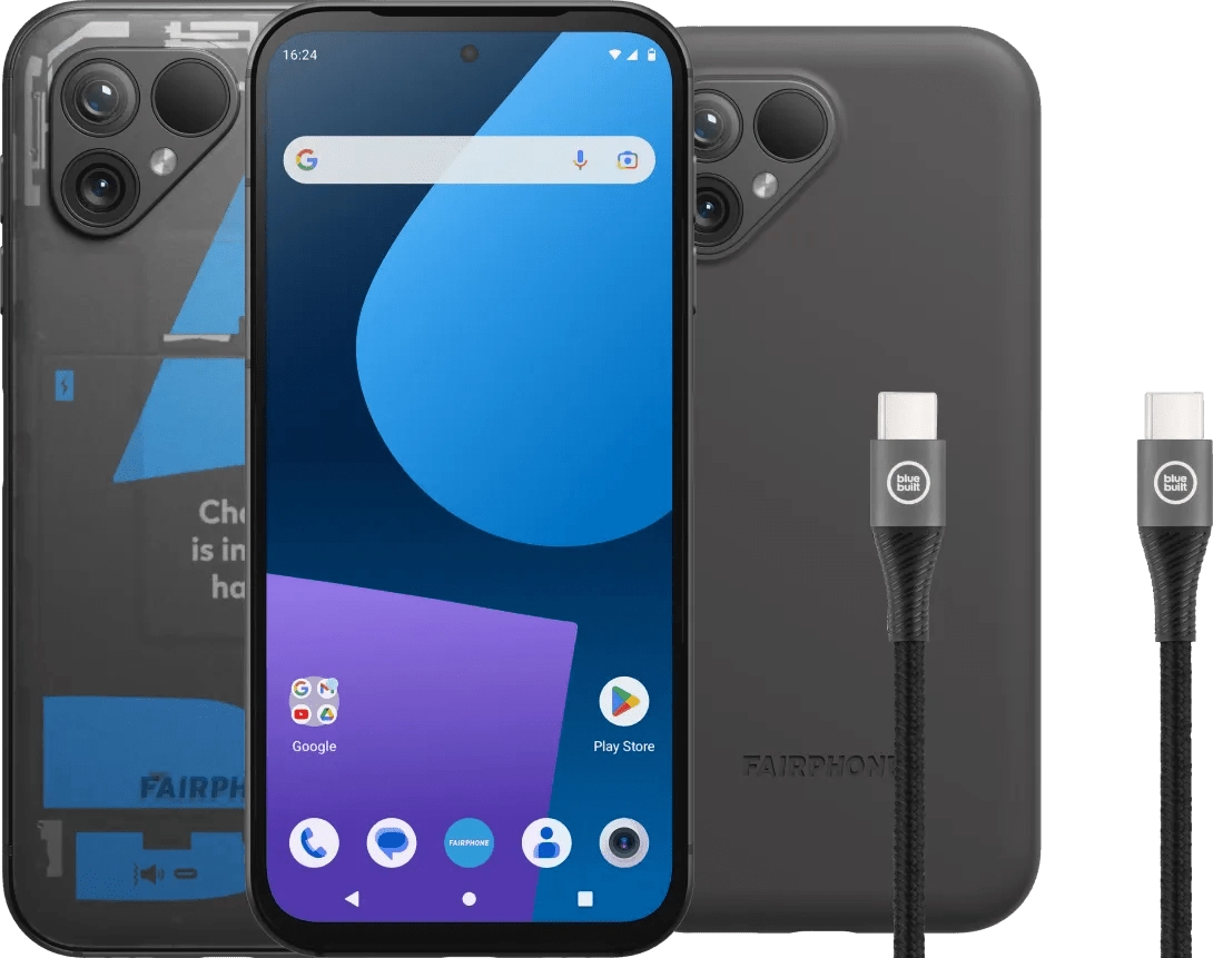 Fairphone 5 256GB Transparent 5G + Zubehörpaket