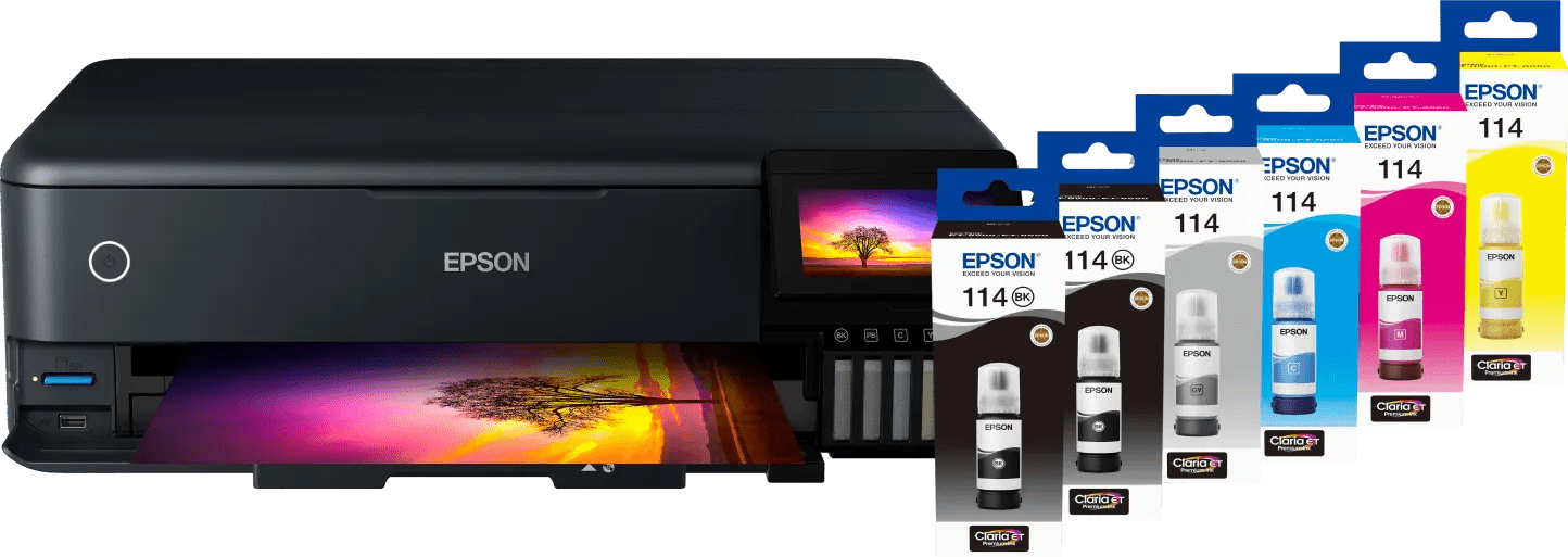 Epson EcoTank ET-8550 + 1 Satz Reservetintenflaschen