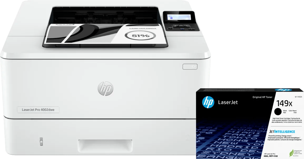 HP LaserJet Pro 4002dw + 1 zusätzlicher schwarzer XL-Toner