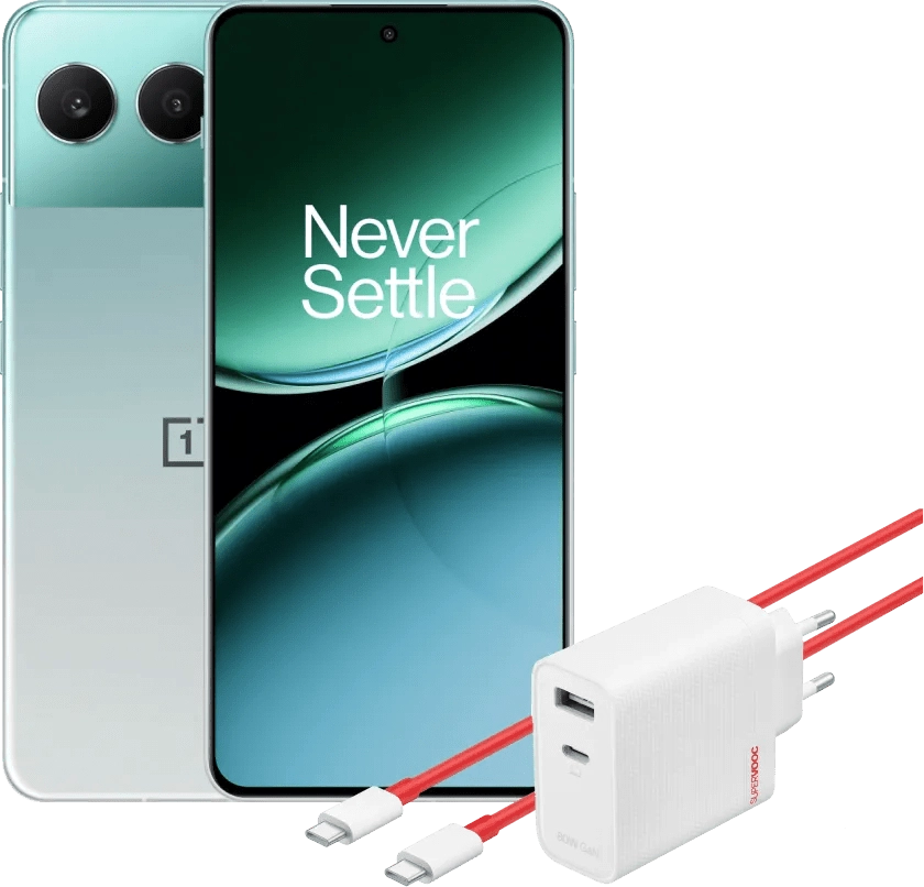 OnePlus Nord 4 256GB Grün 5G + OnePlus SuperVOOC Ladegerät 80 W mit 2 Anschlüssen