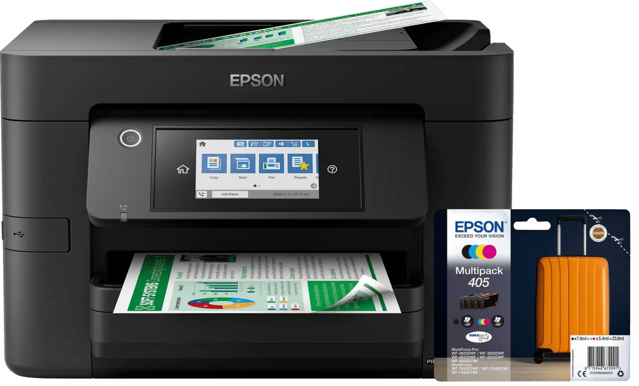Epson WorkForce WF-4820DWF + 1 Satz Reservepatronen