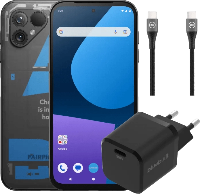Fairphone 5 256GB Transparent 5G + Ladeset