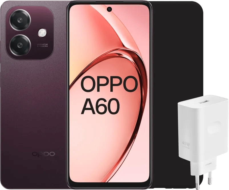 OPPO A60 128GB Lila 5G + Zubehörset