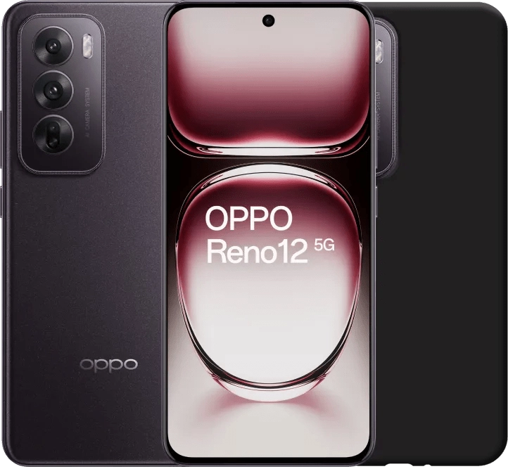 OPPO Reno12 256GB Schwarz 5G + Just in Case Backcover Schwarz