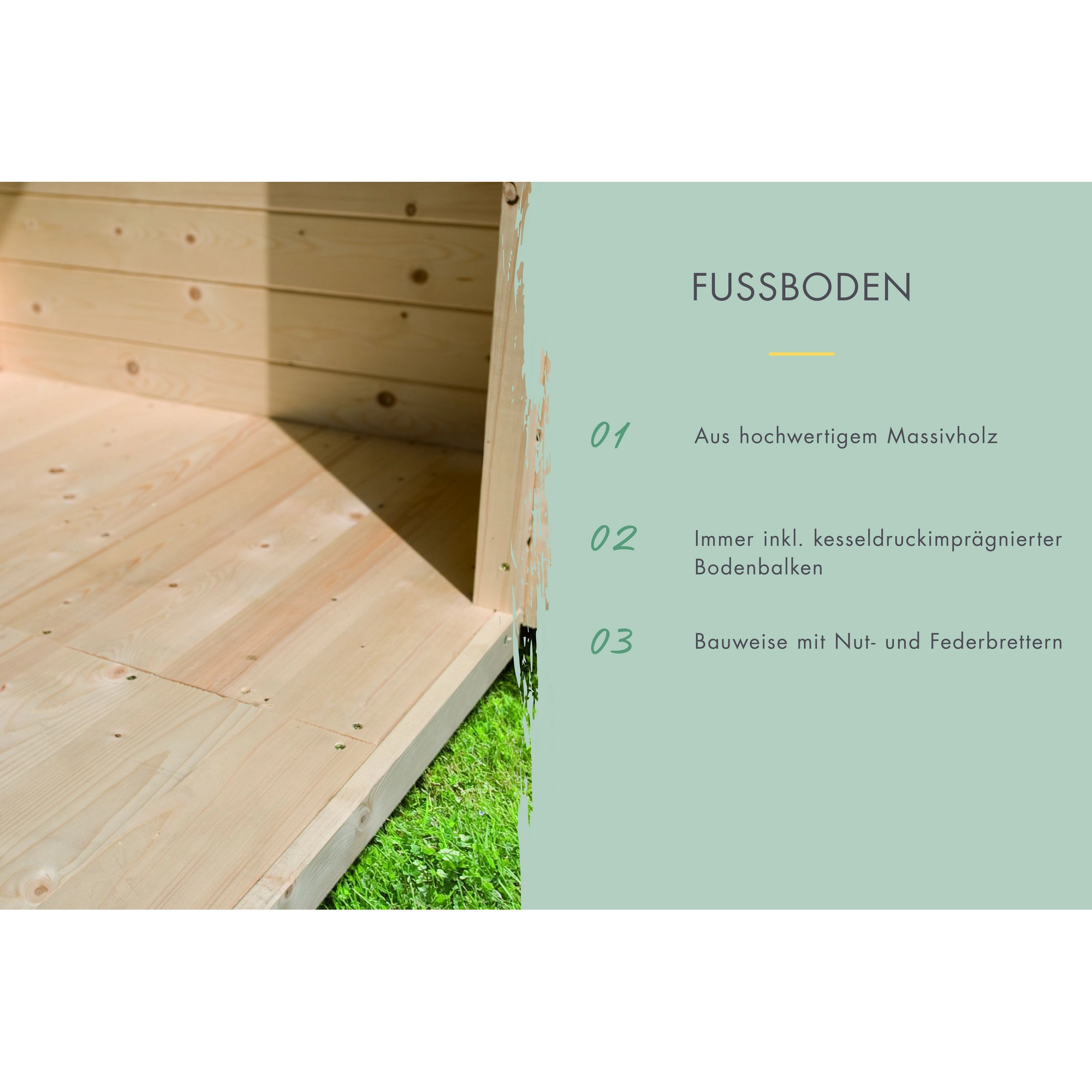 Fußboden 4,90 x 3,10m für Lagor 2