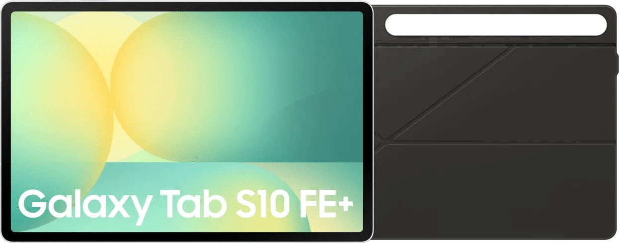 Samsung Galaxy Tab S10 FE Plus 13,1 Zoll 256 GB Wi-Fi Silber + Book Case Schwarz