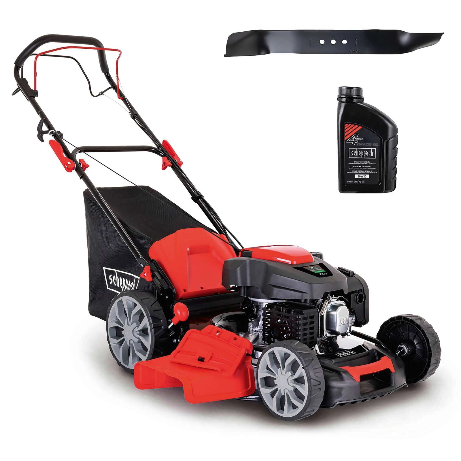 Benzin-Rasenmäher MS225-56 scheppach - 6PS | 56cm Schnittbreite | Antrieb | 65L Fangbox