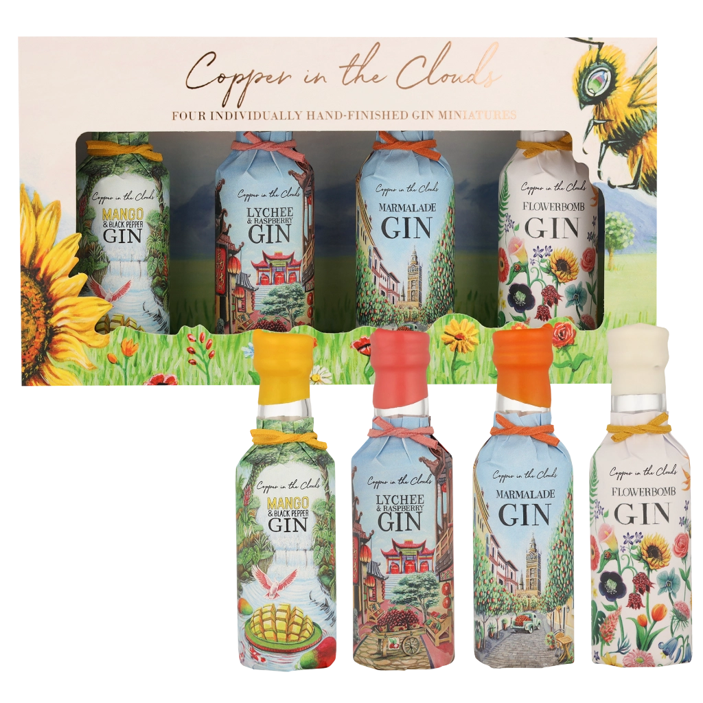 The Copper In The Clouds Miniature set 4 x 5cl Gin
