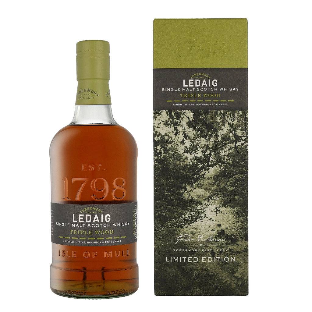 Ledaig Triple Wood 0.7 Liter Whisky Geschenkverpackung
