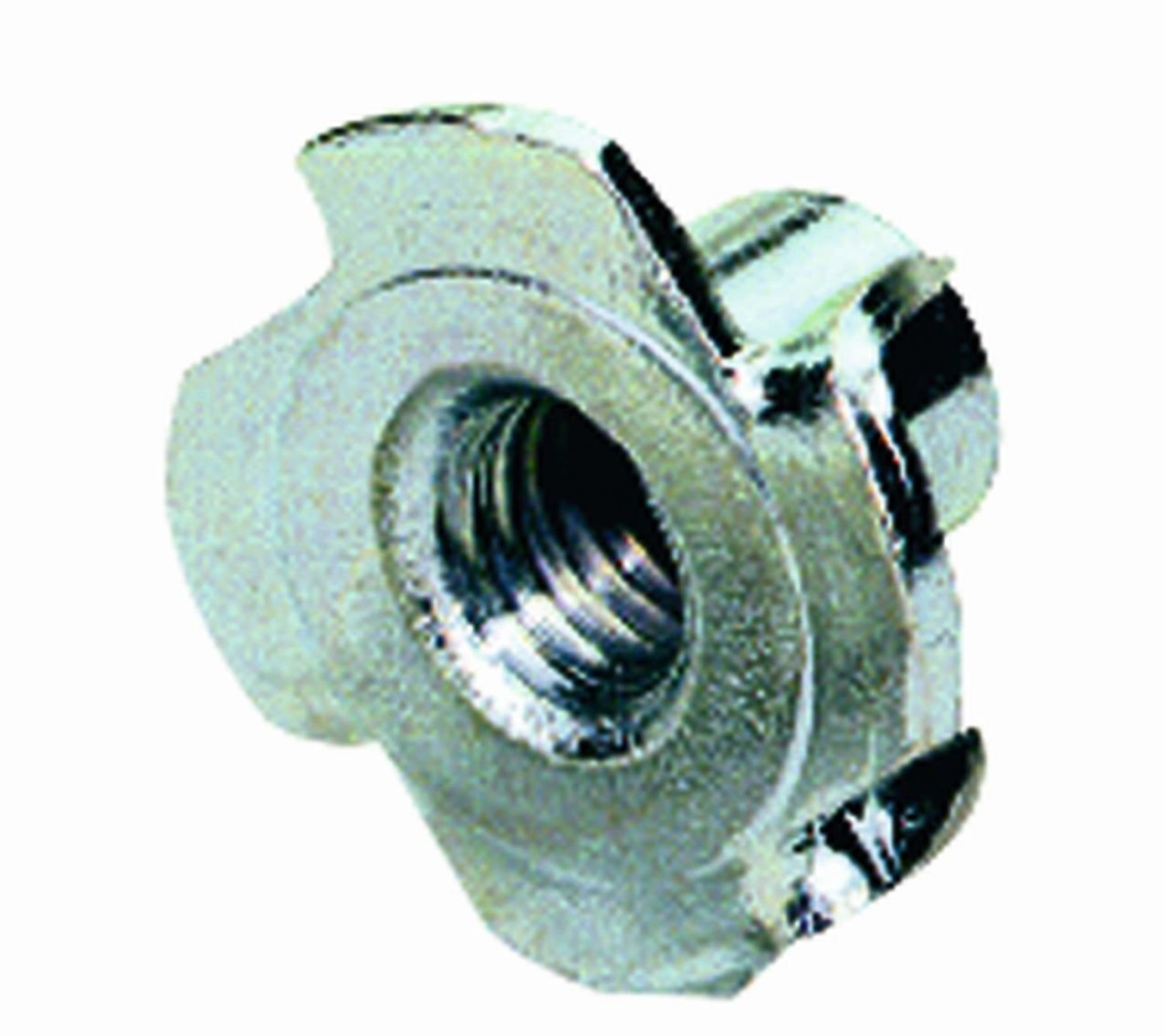 Stahl-Einschlagmutter mit Gewinde, M6, Ø9 / 19 mm, Stahl, verzinkt