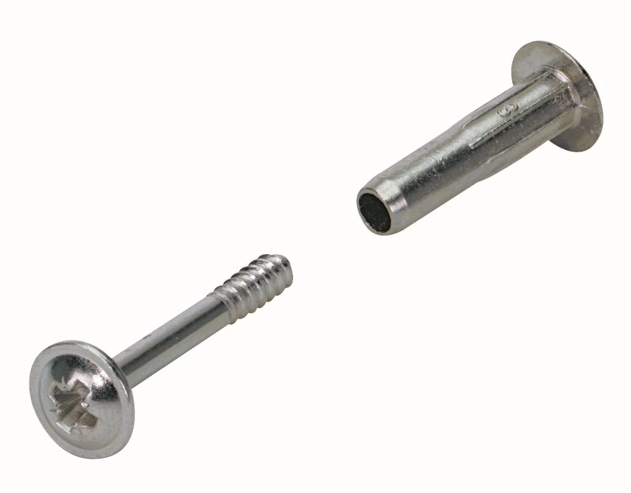 Verbindungsschraube mit Hülse, M6 36-50 mm, Stahl, vernickelt