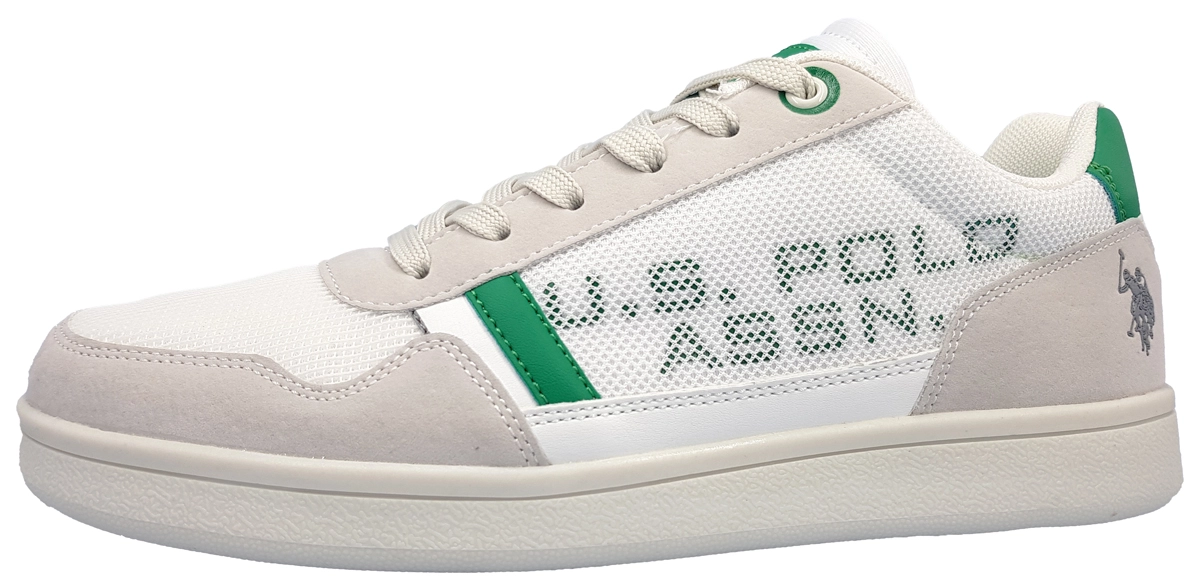 US Polo Alcor002-WHI/GRE01 Weiß white/ green
