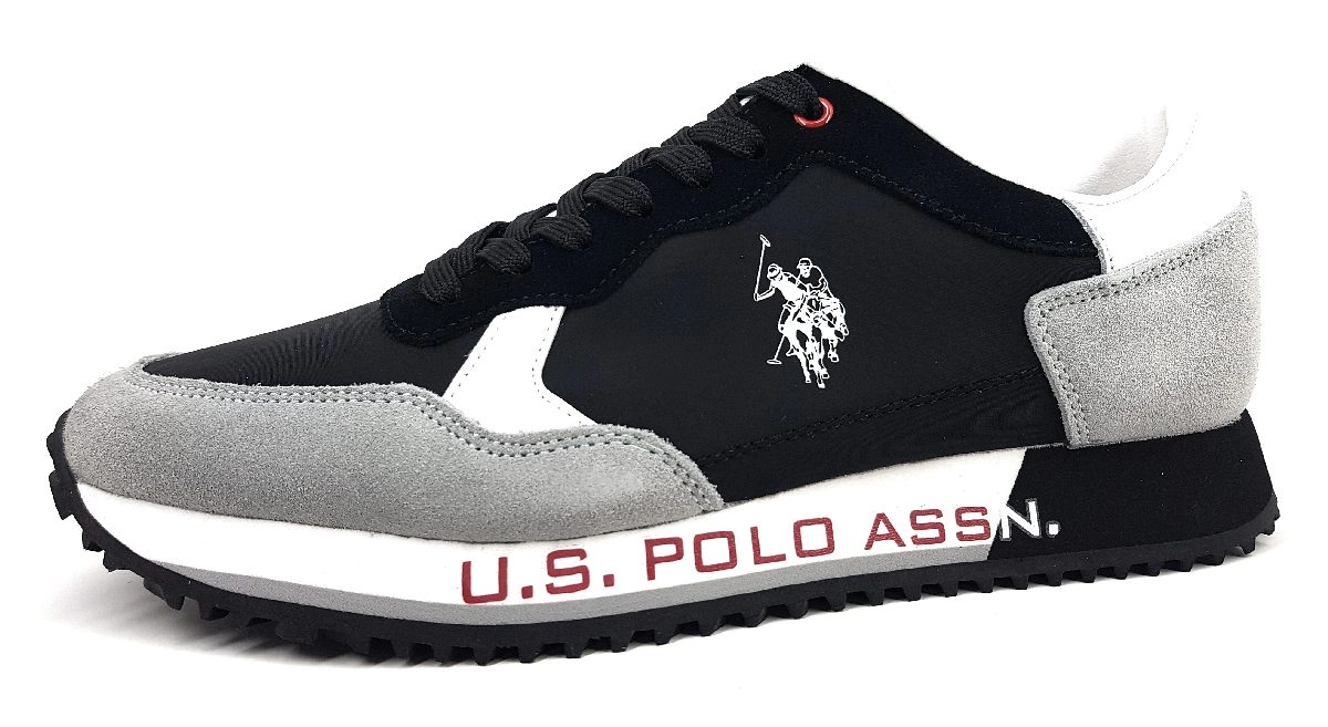 US Polo CLEEF001-BLK-LGR01 Schwarz Black/grey