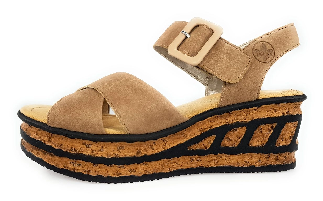 Rieker Nabukino 68163-62 Braun 62 shell